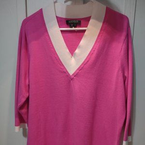 Ralph Lauren Sweater V-Neck 3/4 length sleeves